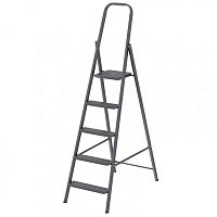 Стремянка, 5 ступеней, Сибртех, стальная, компактная  картинка